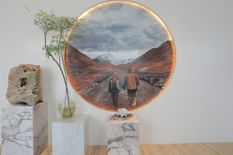 Expoziții de artă și picturi de marmură